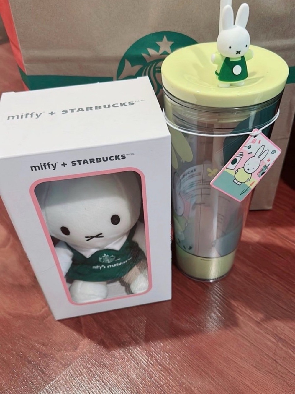 NEW 2026 Starbucks x Miffy Boxed Plush and 26oz Stainless Tumbler NWT
